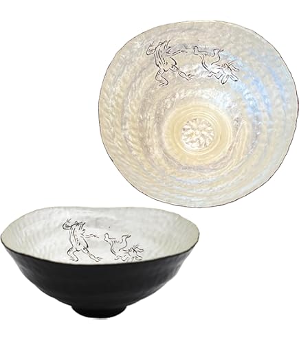 Amazon | 茶道具 抹茶茶碗 粉引 鳥獣戯画茶碗 いちい窯 横井清秀作